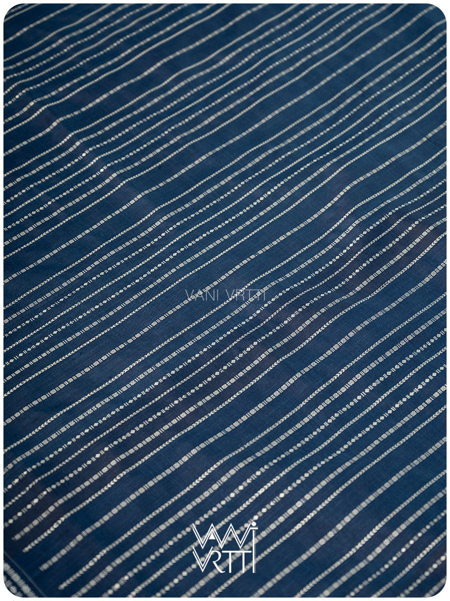 Indigo Vanya Jeevana Natural Dyed Mulberry Silk Ikat Saree