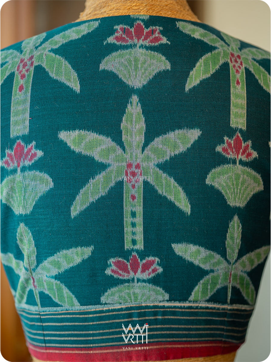 Banana Tree Ikat Cotton Blouse
