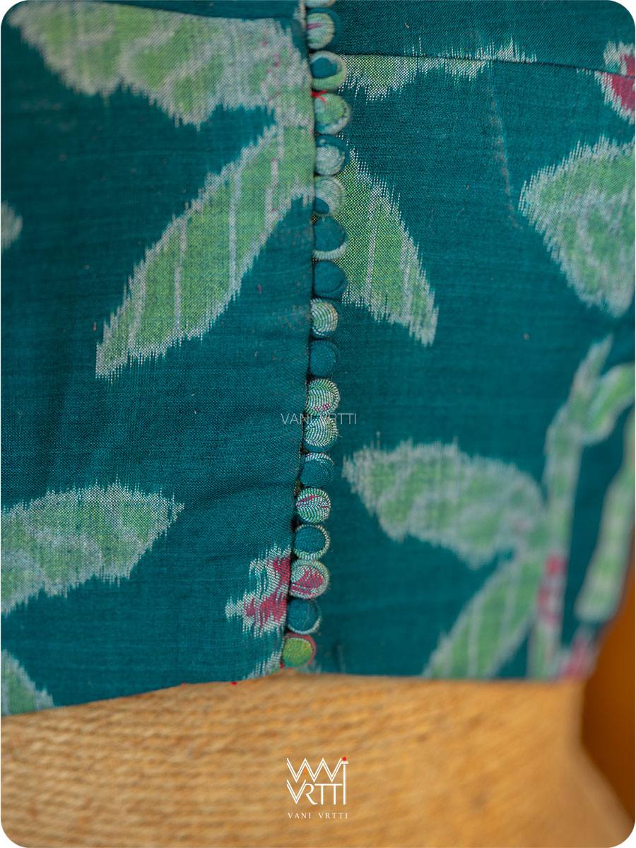 Banana Tree Ikat Cotton Blouse