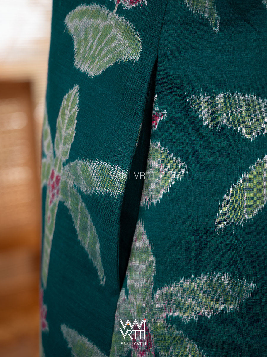 Banana Tree Reversible Zig Zag Ikat Kimono Collar Tunic Jacket