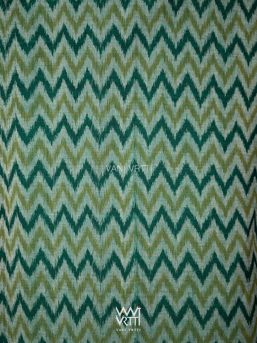 Banana Tree Reversible Zig Zag Ikat Kimono Collar Tunic Jacket