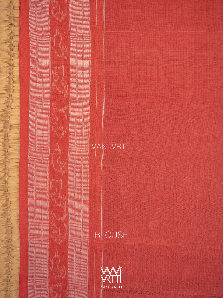 Black Madder Sunya Hiran Natural Dyed Cotton Ikat Saree