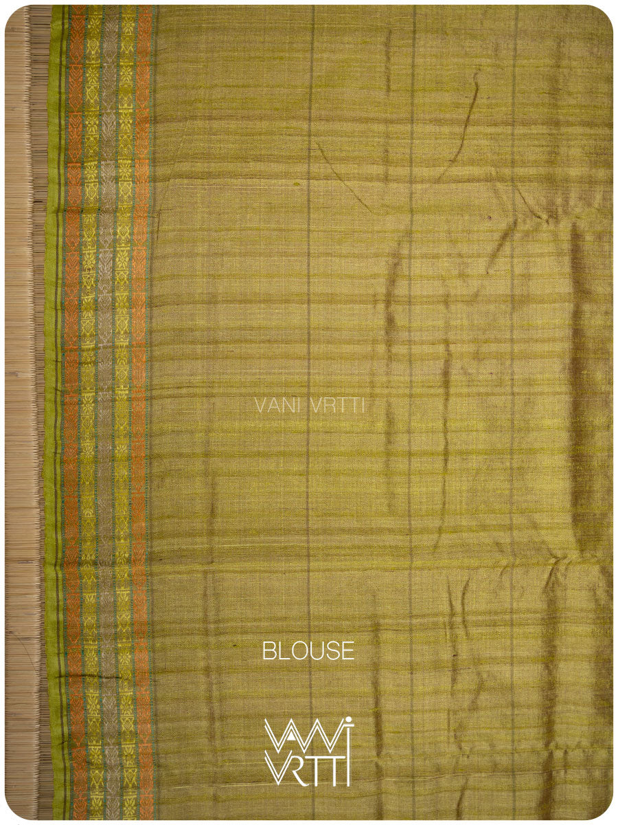 Deep Magenta Matsya Kachhap Checks Handspun Tussar Silk Saree