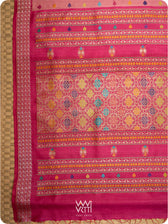 Old Rose Pink Nightingale Master Weave Exclusive Handspun Tussar Silk Saree