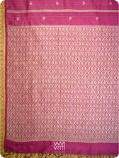 Wine Pink Gulab Jaal Master Weave Exclusive Handspun Tussar Silk Saree