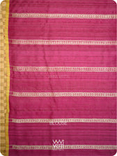 Wine Pink Gulab Jaal Master Weave Exclusive Handspun Tussar Silk Saree