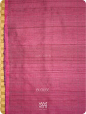 Black Small Manira Ikat Handspun Tussar Silk Saree