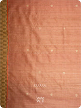 Coral Red Nabh Butterfly Handspun Tussar Silk Saree