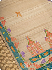 Off White Chilika Master Weave Exclusive Handspun Tussar Silk Saree
