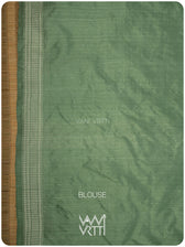 Elichi Green Matsya Mulberry Leaf Natural Dyed Mulberry Silk Ikat Saree