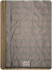 Grey Tulasi Chauda Tea Leaf Natural Dyed Mulberry Silk Ikat Saree