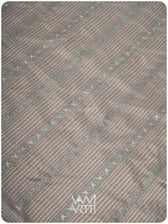 Grey Tulasi Chauda Tea Leaf Natural Dyed Mulberry Silk Ikat Saree