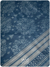 Indigo Padmaja Natural Dyed Mulberry Silk Ikat Saree