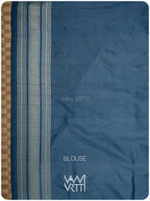 Indigo Padmaja Natural Dyed Mulberry Silk Ikat Saree