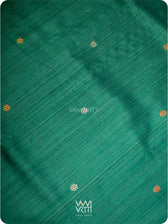 Emerald Green Parijat Jaal Handspun Tussar Silk Saree