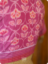 Pink Laal Jaba Cotton Ikat Blouse