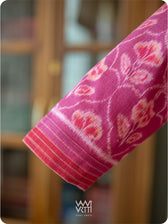 Pink Laal Jaba Cotton Ikat Blouse