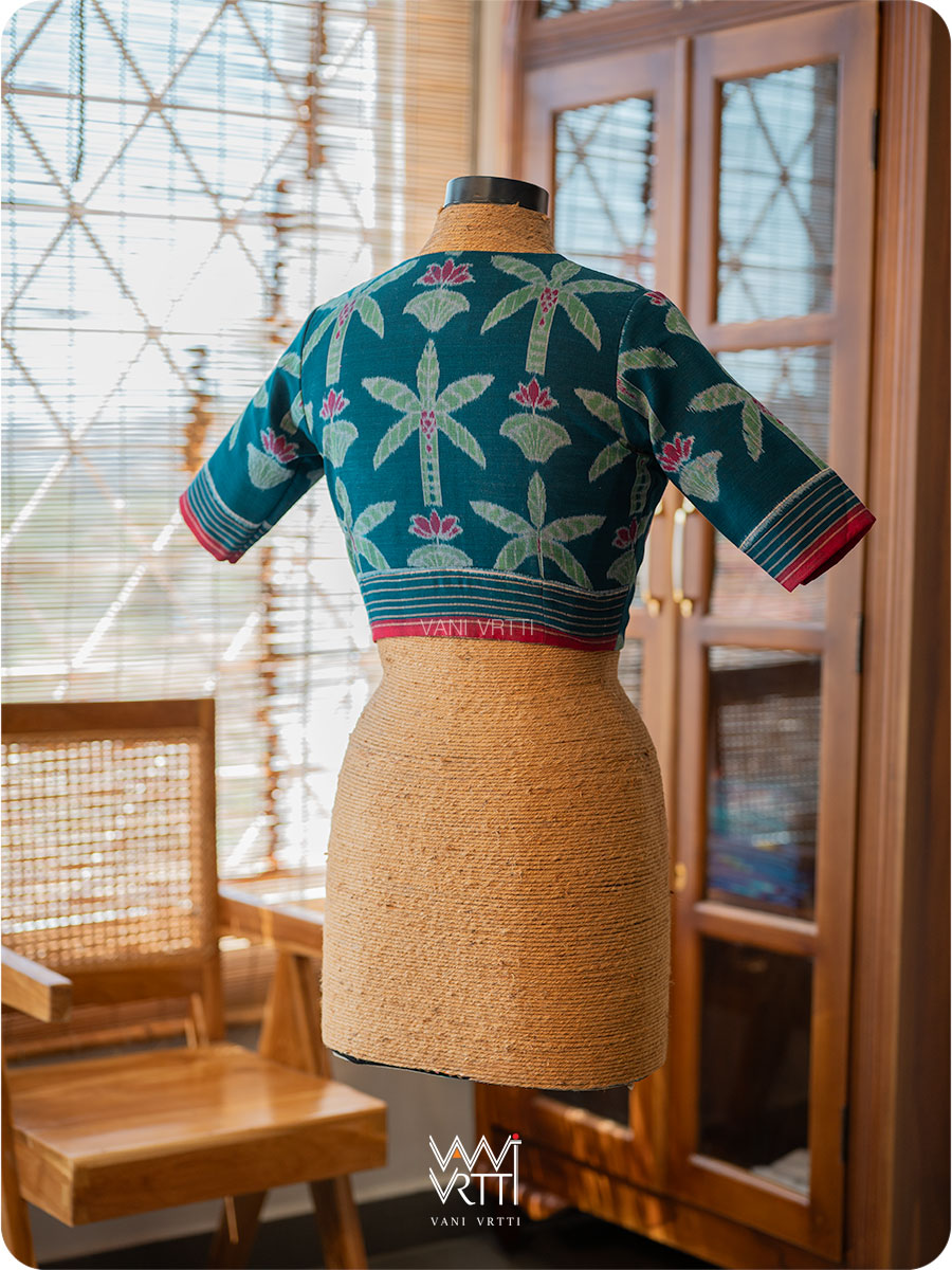 Banana Tree Ikat Cotton Blouse