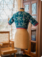 Banana Tree Ikat Cotton Blouse