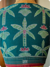 Banana Tree Ikat Cotton Blouse