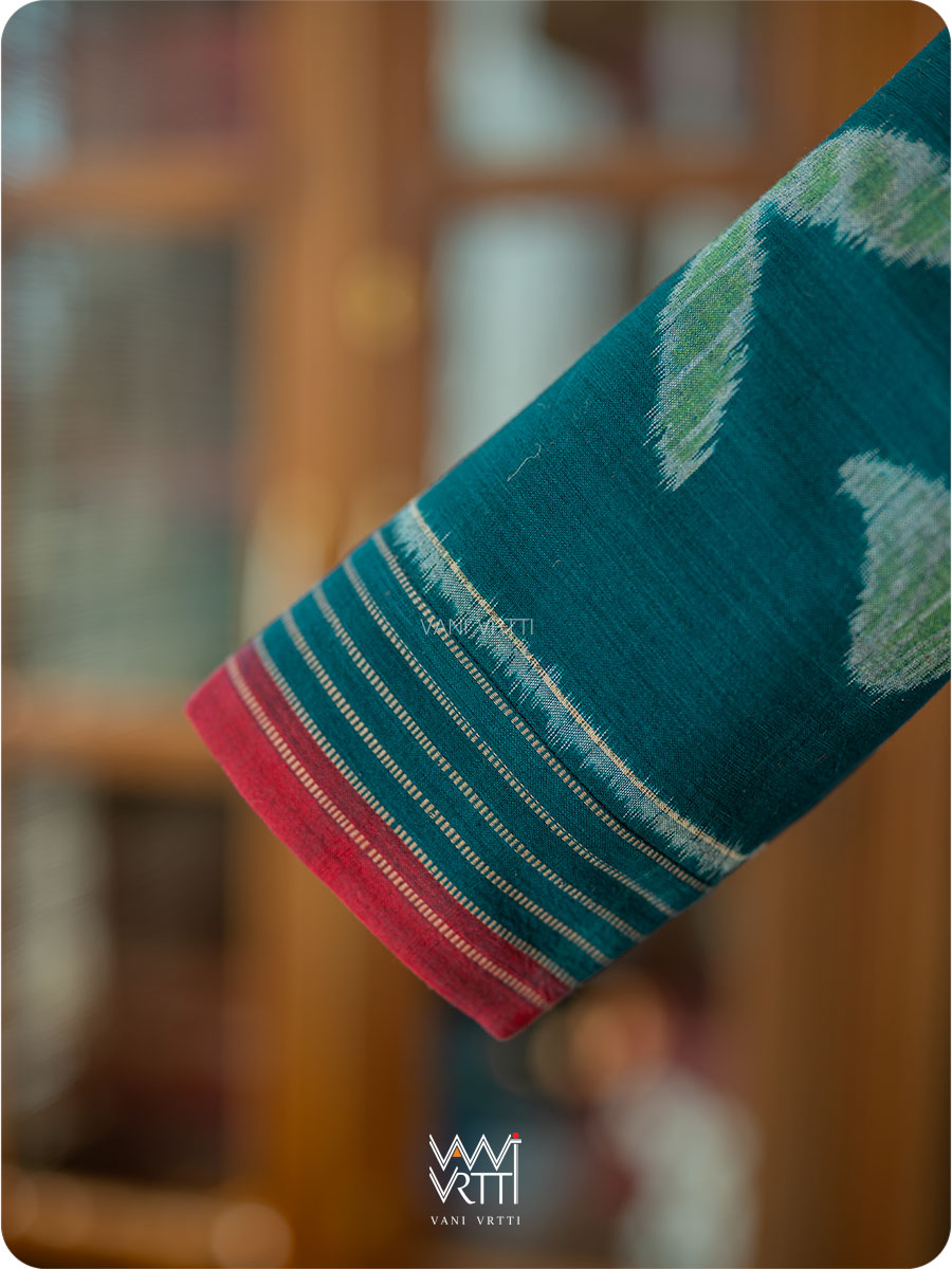 Banana Tree Ikat Cotton Blouse