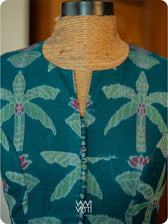 Banana Tree Ikat Cotton Blouse