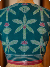 Banana Tree Ikat Yoke Cotton Blouse