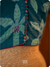 Banana Tree Ikat Yoke Cotton Blouse