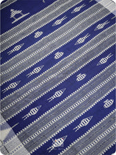 Deep Indigo Off White Triabl Masterweave Kotpad Saree