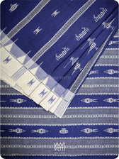 Deep Indigo Off White Triabl Masterweave Kotpad Saree