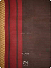 Deep Coffee Red Madder Tribal Masterweave Kotpad Saree