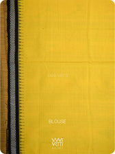 Yellow Black Bomkai Ganjam Cotton Saree