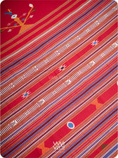 Red Black Bomkai Ganjam Cotton Saree