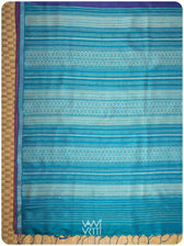 Purple Firozi Nabh Handspun Tussar Silk Saree
