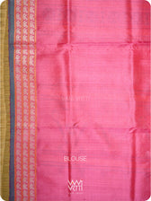 Mango Yellow Magenta Veena Pani Lata Master Weave Exclusive Handspun Tussar Silk Saree