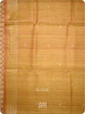 Light Brown Mustard Nightingale Master Weave Exclusive Handspun Tussar Silk Saree