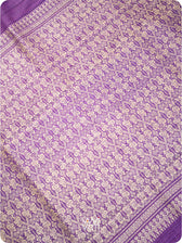 Purple Orange Nabh Butterfly Handspun Tussar Silk Saree
