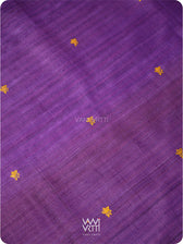 Purple Orange Nabh Butterfly Handspun Tussar Silk Saree