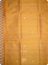 Purple Orange Nabh Butterfly Handspun Tussar Silk Saree
