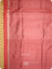 Royal Blue Ashok Phool Ikat Handspun Tussar Silk Saree