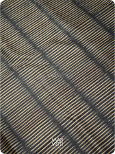Black Manira Ikat Handspun Tussar Silk Saree