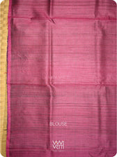 Black Manira Ikat Handspun Tussar Silk Saree