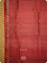 Ink Blue Nargis Ikat Handspun Tussar Silk Sari