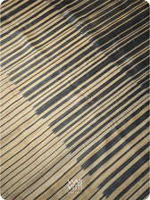 Slate Black Rekhaya  Ikat Handspun Tussar Silk Saree