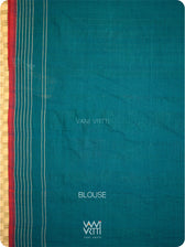 Deep Bottle Green Lotus Parrot Fine Cotton Ikat Saree