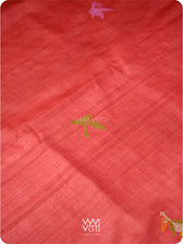 Cherry Red Chilika Master Weave Exclusive Handspun Tussar Silk Saree