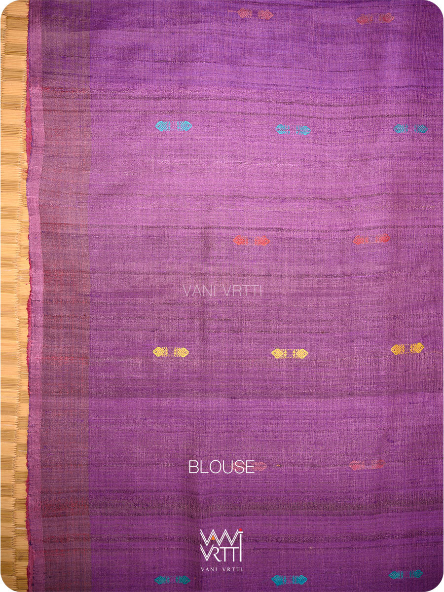 Pista Green Ananta Handspun Tussar Silk Saree