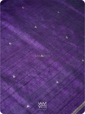 Deep Purple Magenta Madhumalati Handspun Tussar Silk Saree