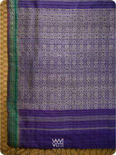Baingani Emerald Madhumalati Handspun Tussar Silk Saree