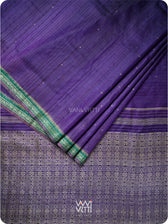 Baingani Emerald Madhumalati Handspun Tussar Silk Saree